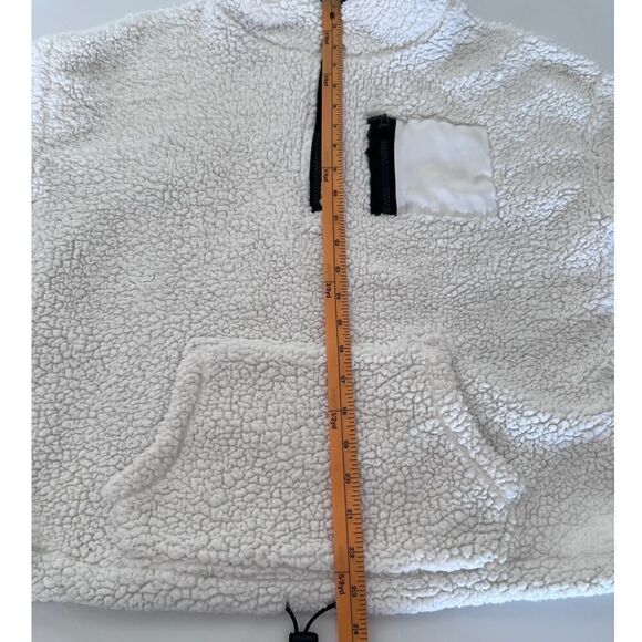 Planet Gold White/Black Half Zip Up Pull Over Fleece Jacket- XL - Picture 8 of 8